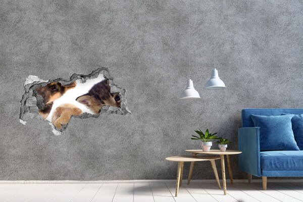 Wandtattoos Mauerdurchbruch Tiere von jenseits der Mauer