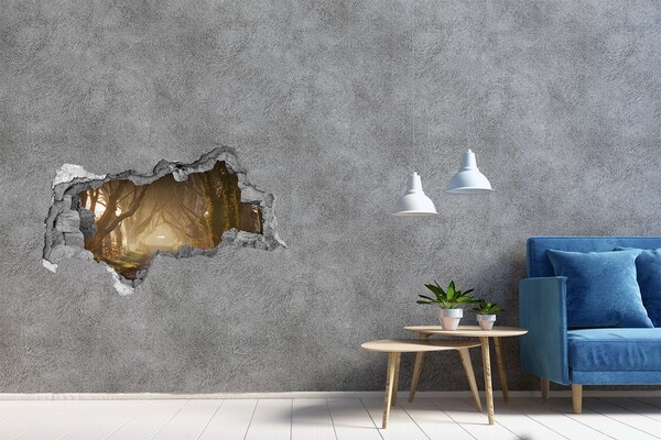 Wandtattoos Mauerdurchbruch Ein Pfad zwischen den Bäumen