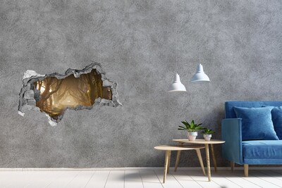 Wandtattoos Mauerdurchbruch Ein Pfad zwischen den Bäumen