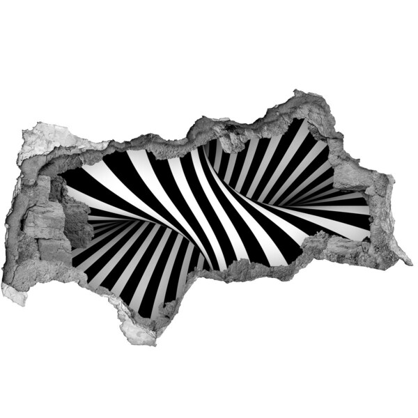 Wandtattoos Mauerdurchbruch Optische Täuschung in der Wand