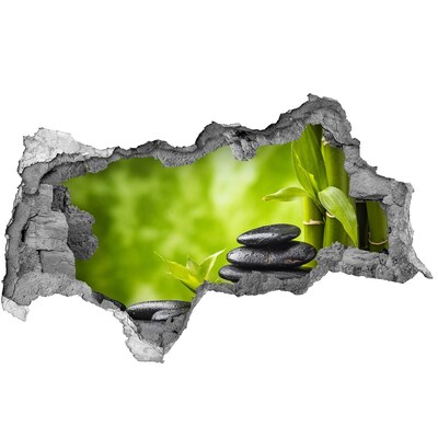 Mauerdurchbruch Aufkleber Eine Oase der Ruhe mit Steinen