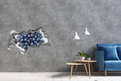 Wandtattoos Mauerdurchbruch Blaubeeren in einem kleinen Laden