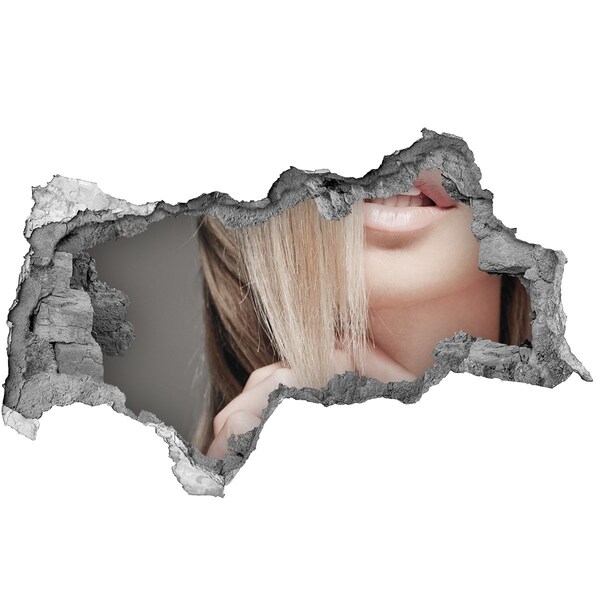 Mauerdurchbruch Aufkleber Ein charmanter Blick hinter die Mauer