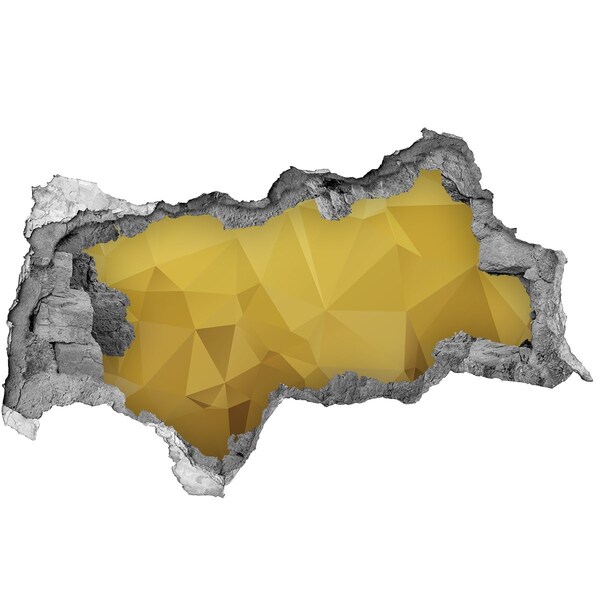 3D Wandtattoos Mauerdurchbruch Der goldene Riss in der Wand