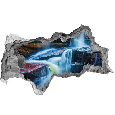 3D Wandtattoos Mauerdurchbruch Wasserfall zwischen den Felsen