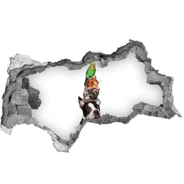 Mauerdurchbruch Aufkleber Tierfreundschaftsturm