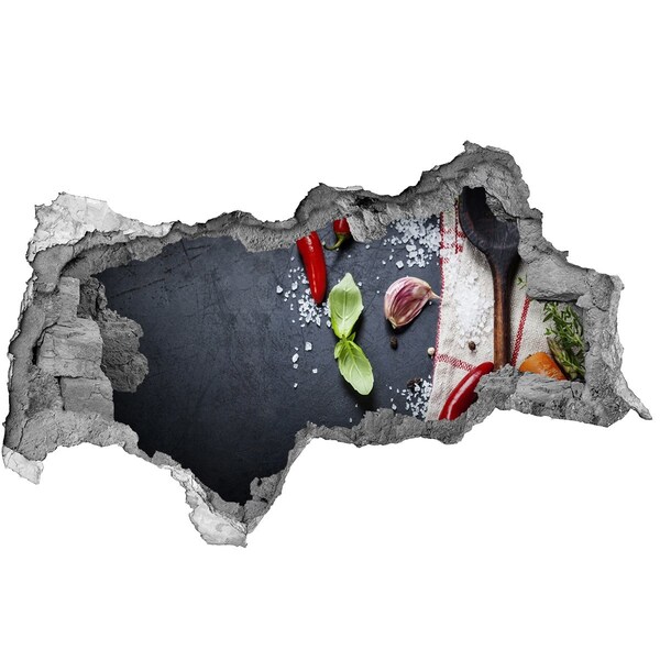 3D Wandtattoos Mauerdurchbruch Eine Küche voller Geschmack