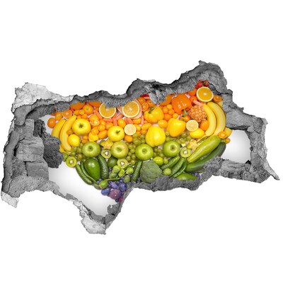 Mauerdurchbruch Aufkleber Ein fruchtiges, verstecktes Paradies