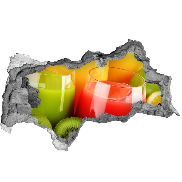 3D Wandtattoos Mauerdurchbruch Erfrischende Cocktails in den Tropen