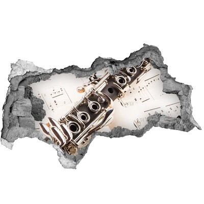 Wandtattoos Mauerdurchbruch Musikalisches Loch in der Wand