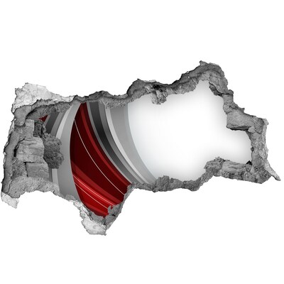 Wandtattoos Mauerdurchbruch Eine beschädigte Wand mit Tiefeneffekt