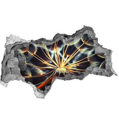 Mauerdurchbruch Aufkleber Blume aus dem Feuer