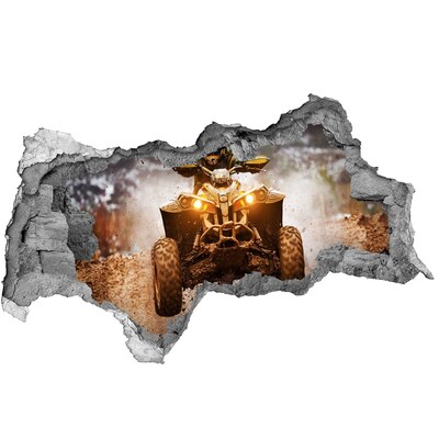 Mauerdurchbruch Aufkleber Rallye-Quad im Einsatz