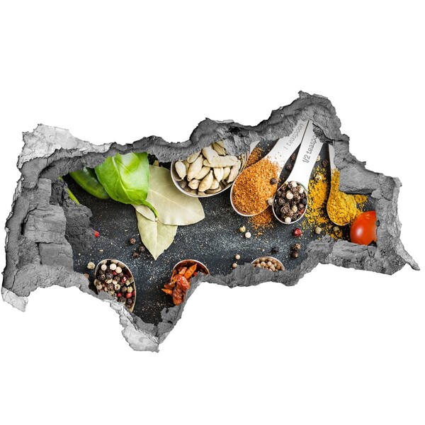 Wandtattoos Mauerdurchbruch Küchengewürze in einem kleinen Laden