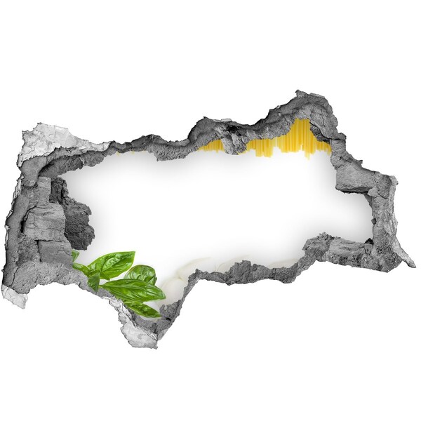 3D Wandtattoos Mauerdurchbruch Ein italienisches Festmahl in einem kleinen Lokal