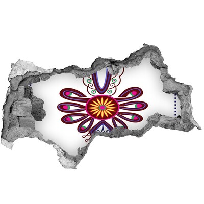 Wandtattoos Mauerdurchbruch Buntes ethnisches Muster