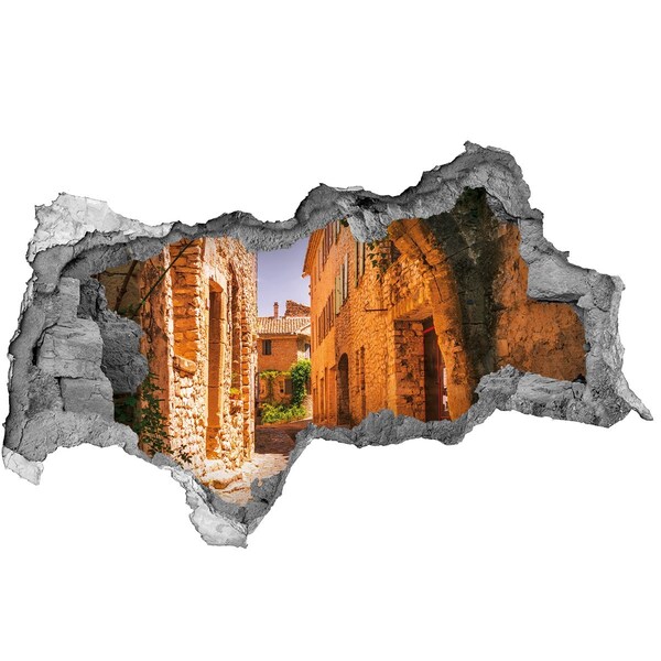 Mauerdurchbruch Aufkleber Der Charme einer mittelalterlichen Straße