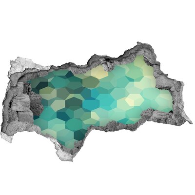 Mauerdurchbruch Aufkleber Untergetauchte Meeresgewässer