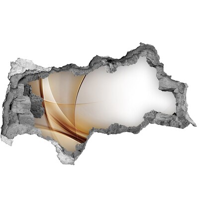 Wandtattoos Mauerdurchbruch Abstrakter Raum hinter der Wand