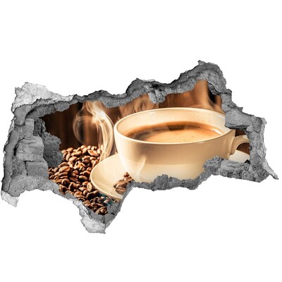 Wandtattoos Mauerdurchbruch Kaffee in einem Steinloch