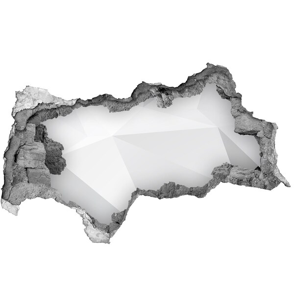 3D Wandtattoos Mauerdurchbruch Zerbrochene Mauer mit Lichtreflexion