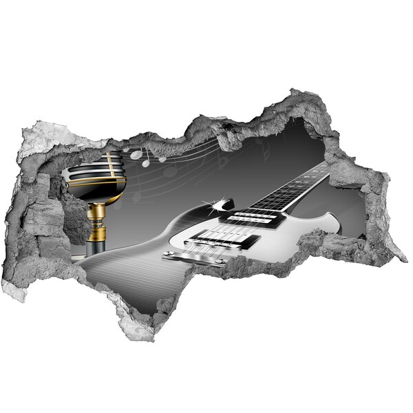 Wandtattoos Mauerdurchbruch Musikalisches Loch in der Wand