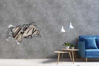 3D Wandtattoos Mauerdurchbruch Friseur-Workshop