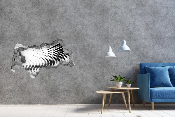 Wandbilder 3D Mauerdurchbruch Virtueller Raum im Loch