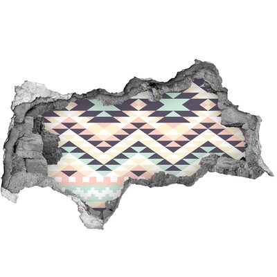 Mauerdurchbruch Aufkleber Geometrie im Loch