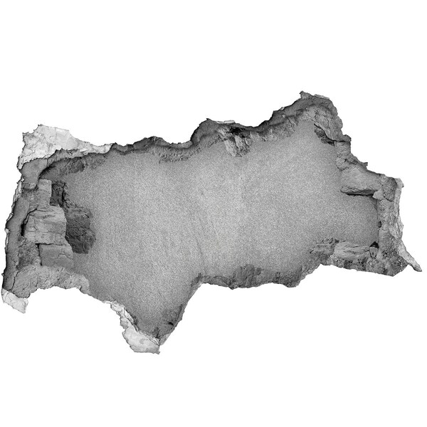 Wandtattoos Mauerdurchbruch Rissige Wand mit Blick auf den Beton