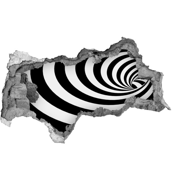 3D Wandtattoos Mauerdurchbruch Immersiver optischer Wirbel