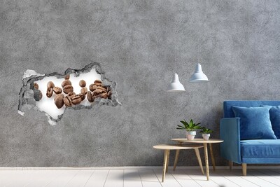 Wandbilder 3D Mauerdurchbruch Kaffee im Herzen der Mauer