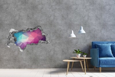 Wandtattoos Mauerdurchbruch Geometrie im Loch