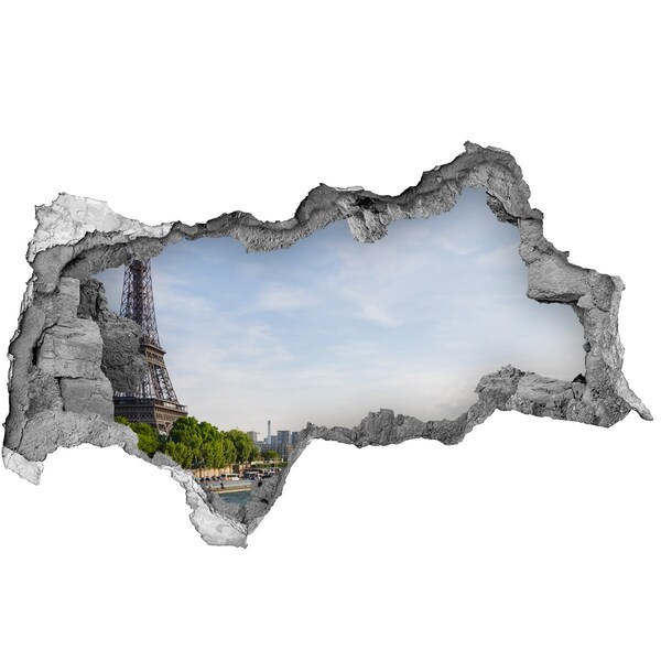 3D Wandtattoos Mauerdurchbruch Der Eiffelturm in Paris