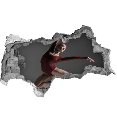 Wandbilder 3D Mauerdurchbruch Tanzen in einer Ruinenmauer