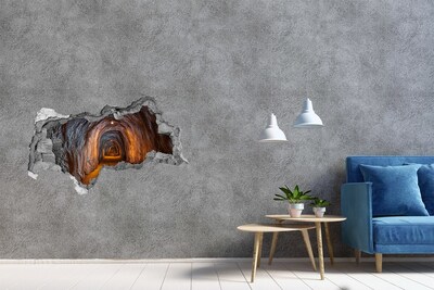 Wandtattoos Mauerdurchbruch Tunnel in den Bergen