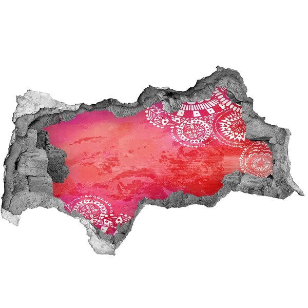 Wandbilder 3D Mauerdurchbruch Buntes Loch in der Wand