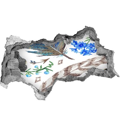 Wandbilder 3D Mauerdurchbruch Eine geheimnisvolle Oase im Dschungel