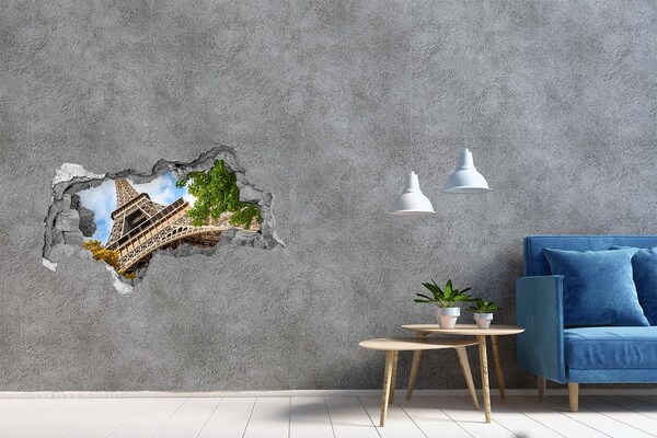 3D Wandtattoos Mauerdurchbruch Der Eiffelturm in Paris
