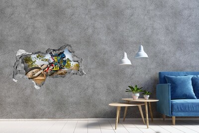 Wandtattoos Mauerdurchbruch Motocross in Aktion