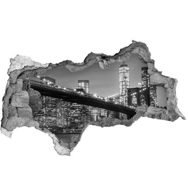 Mauerdurchbruch Aufkleber New Yorker Brücke