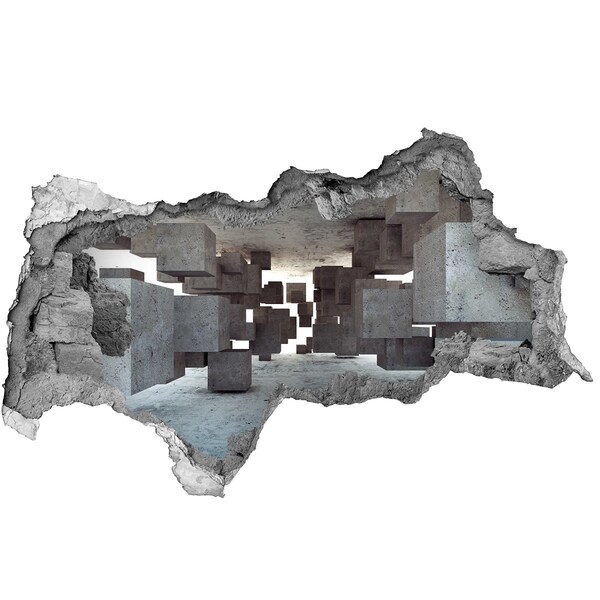 Wandbilder 3D Mauerdurchbruch Ein transparenter Raum im surrealen Stil