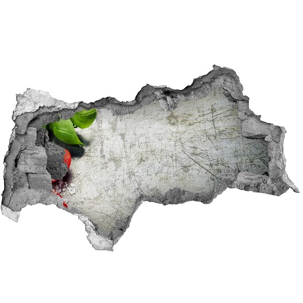 3D Wandtattoos Mauerdurchbruch Eine verfallene Mauer mit Blick auf den Himmel