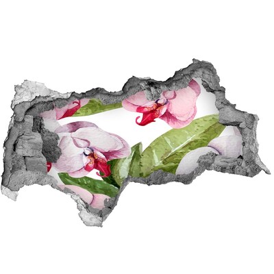 3D Wandtattoos Mauerdurchbruch Ein Blumenparadies hinter den Mauern