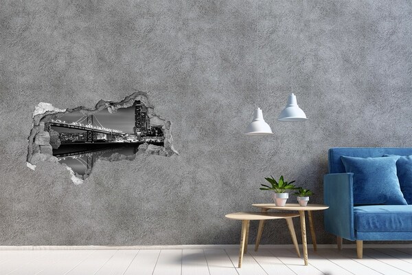 Wandtattoos Mauerdurchbruch Golden Gate Bridge bei Nacht