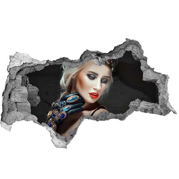 Mauerdurchbruch Aufkleber Prinzessin in den Ruinen