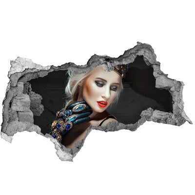 Mauerdurchbruch Aufkleber Prinzessin in den Ruinen