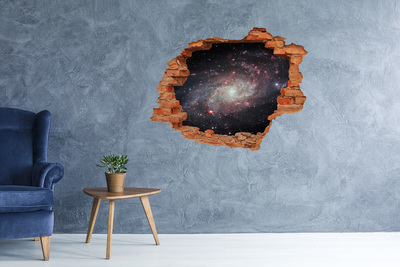 3D Loch Aufkleber Weltraumloch in der Wand