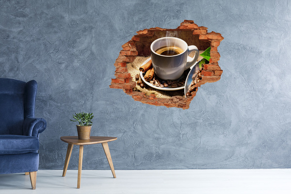 Wandtattoos Loch Kaffee mit Zimt