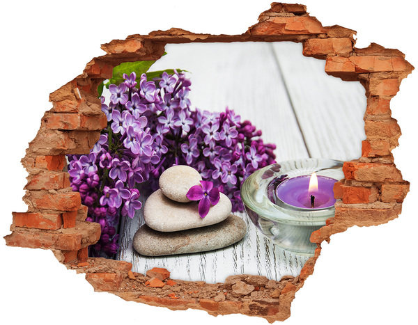 Wandtattoos Loch in der Wand Eine blühende Oase der Ruhe